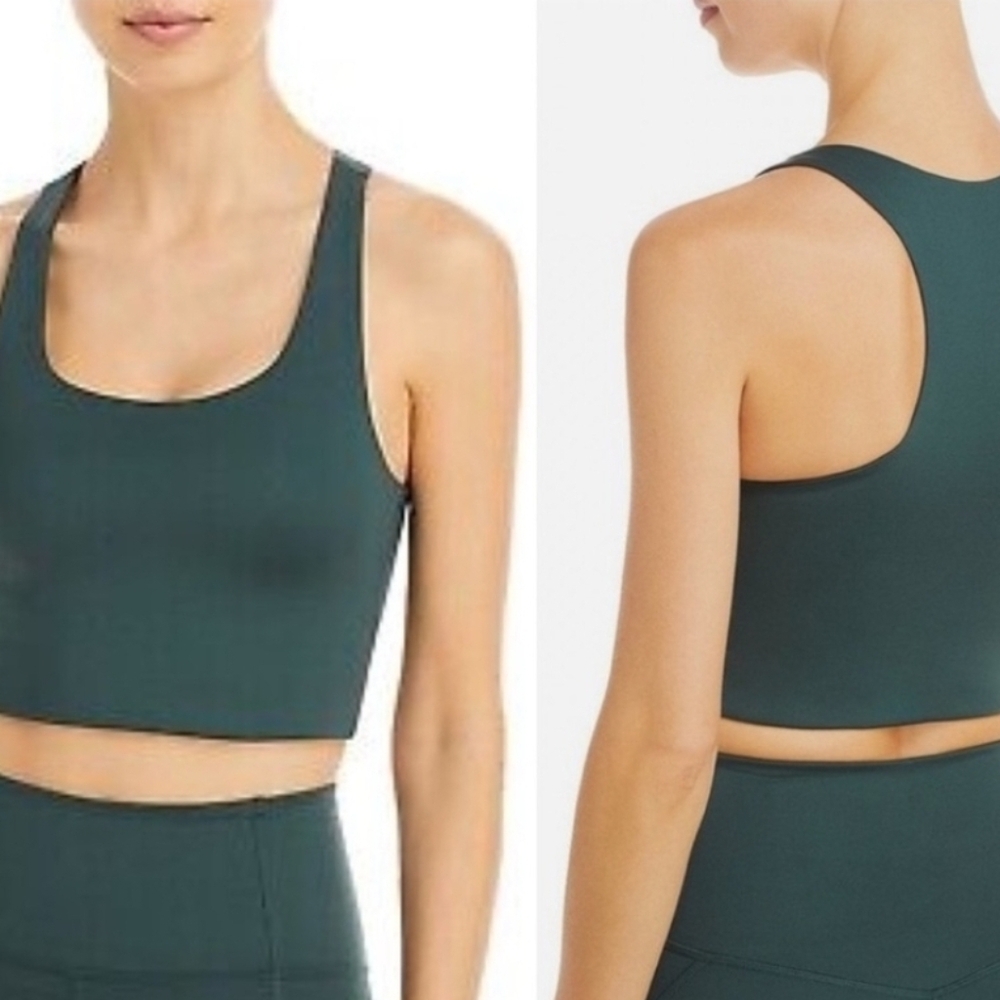 Girlfriend Collective Forest Green Sports Bra